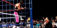 Bret Hart berates Vince McMahon after failing to regain the title from Sid on Raw